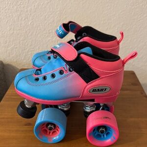 Riedel Blue and Pink Roller Skates